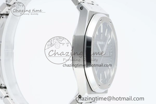 Royal Oak 41mm 15500 SS IPF 1:1 Best Edition Gray Textured Dial on SS Bracelet SA4302 Super Clone