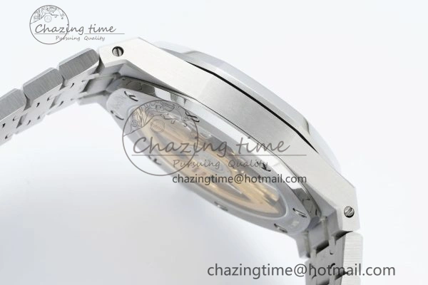 Royal Oak 41mm 15500 SS IPF 1:1 Best Edition Gray Textured Dial on SS Bracelet SA4302 Super Clone