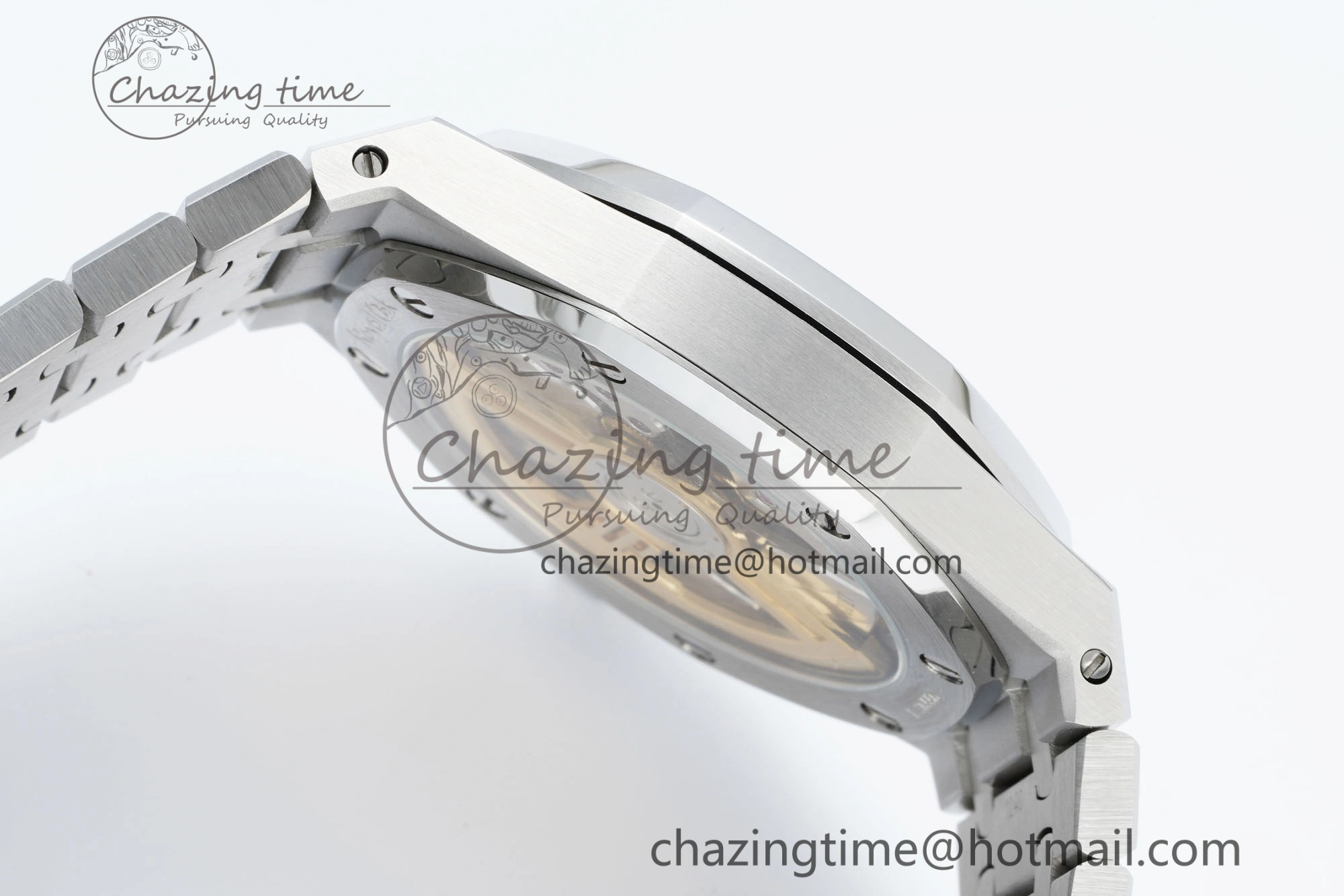 Royal Oak 41mm 15500 SS IPF 1:1 Best Edition Gray Textured Dial on SS Bracelet SA4302 Super Clone
