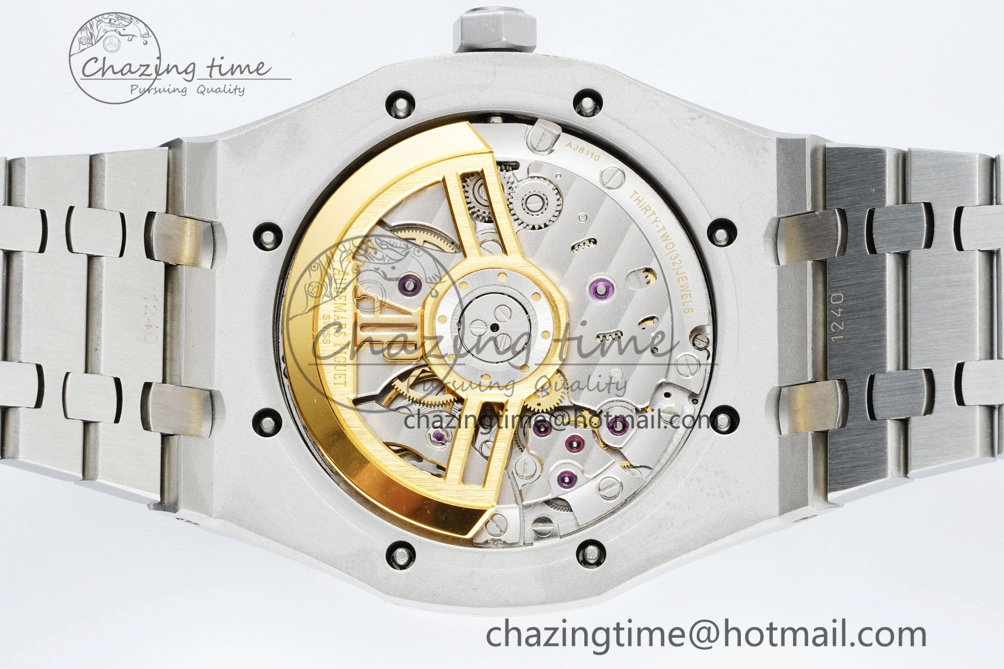 Royal Oak 41mm 15500 SS IPF 1:1 Best Edition Gray Textured Dial on SS Bracelet SA4302 Super Clone