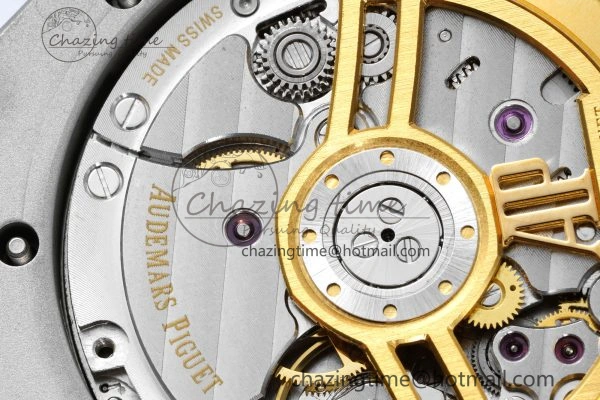 Royal Oak 41mm 15500 SS IPF 1:1 Best Edition Gray Textured Dial on SS Bracelet SA4302 Super Clone