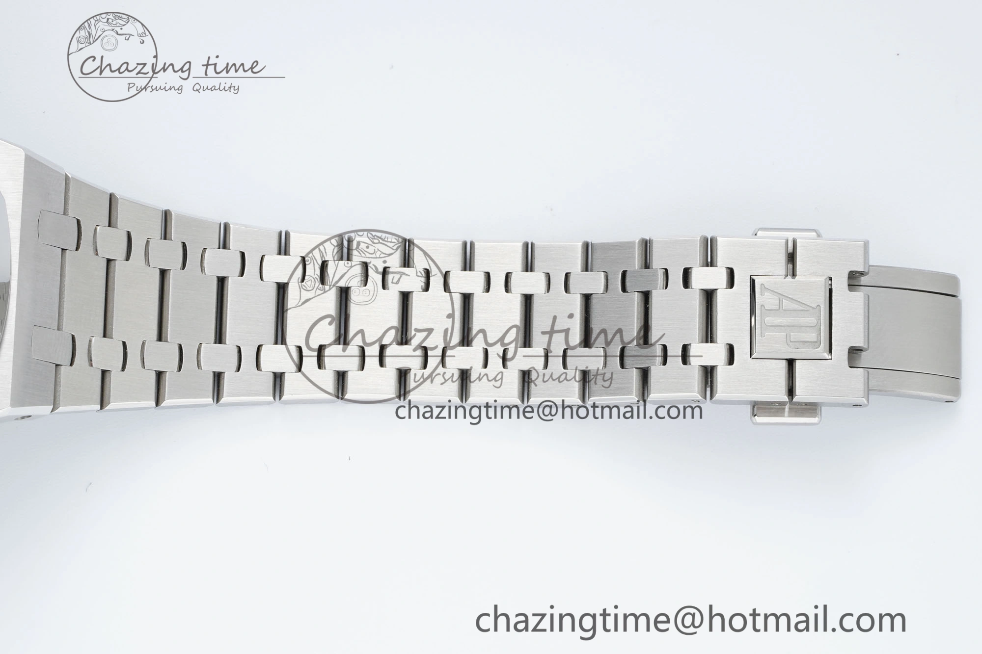 Royal Oak 41mm 15500 SS IPF 1:1 Best Edition Gray Textured Dial on SS Bracelet SA4302 Super Clone