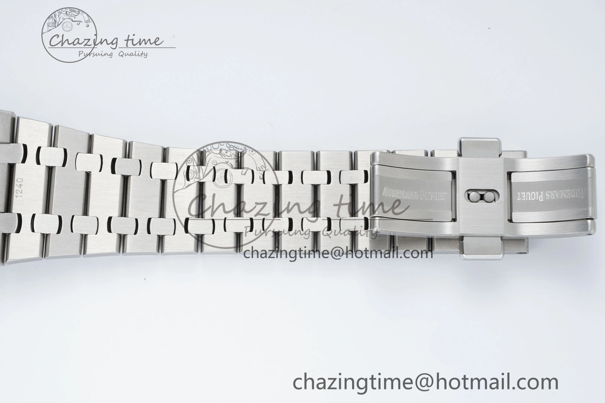 Royal Oak 41mm 15500 SS IPF 1:1 Best Edition Gray Textured Dial on SS Bracelet SA4302 Super Clone