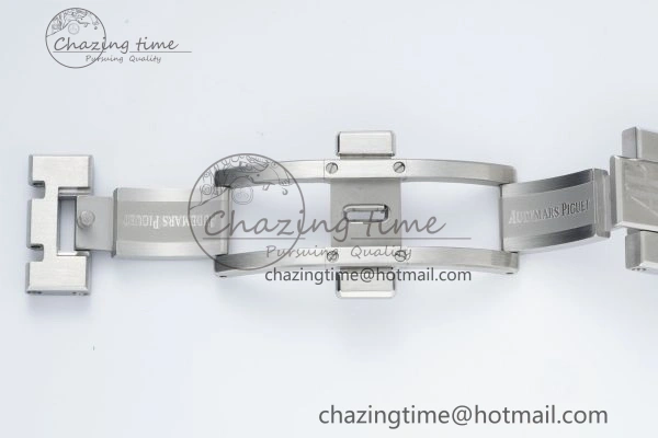 Royal Oak 41mm 15500 SS IPF 1:1 Best Edition Gray Textured Dial on SS Bracelet SA4302 Super Clone