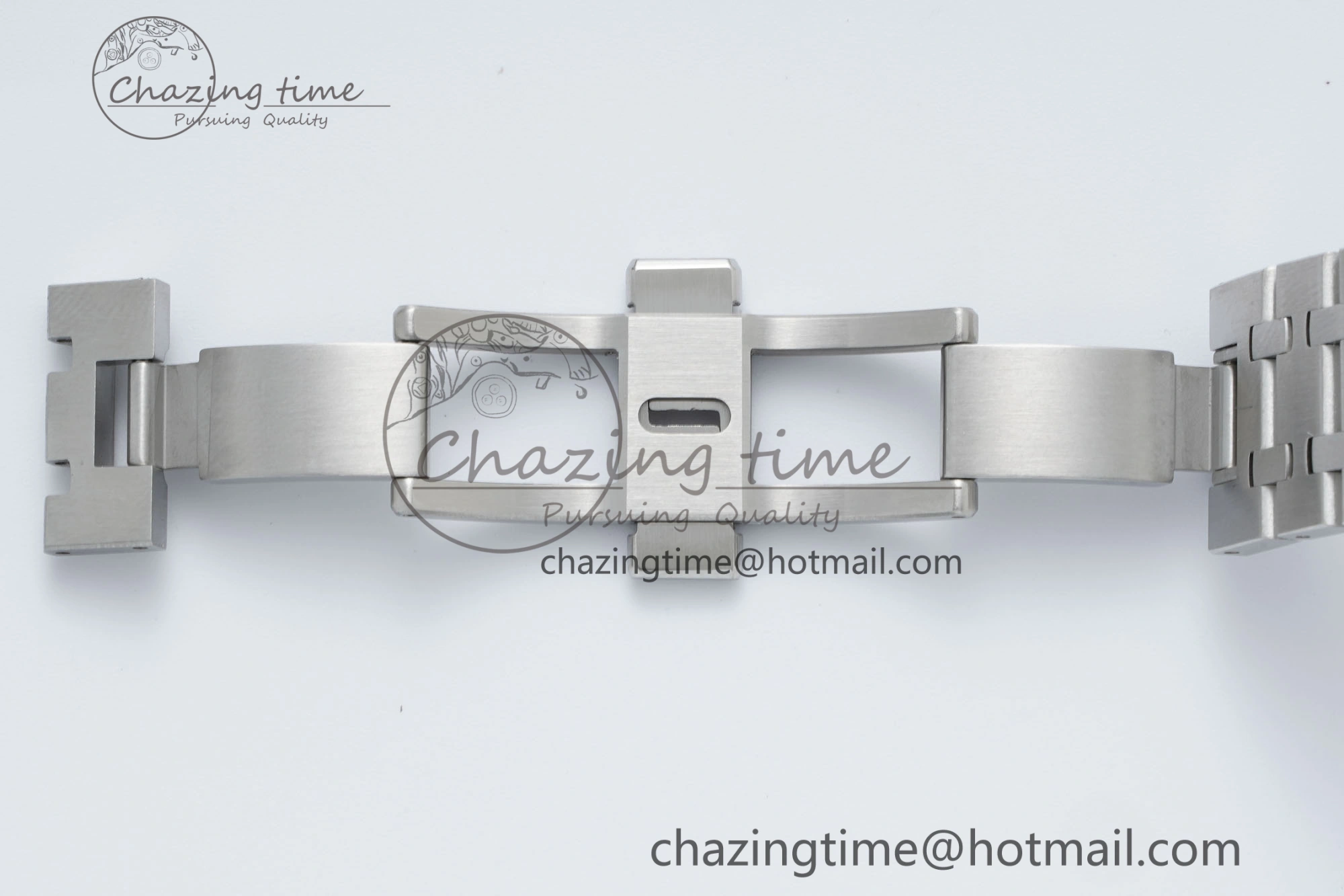 Royal Oak 41mm 15500 SS IPF 1:1 Best Edition Gray Textured Dial on SS Bracelet SA4302 Super Clone