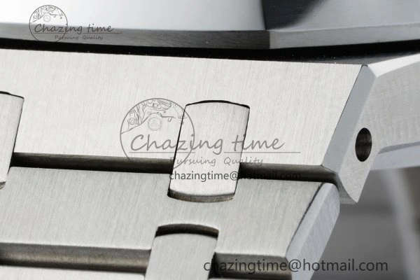Royal Oak 41mm 15500 SS IPF 1:1 Best Edition Gray Textured Dial on SS Bracelet SA4302 Super Clone