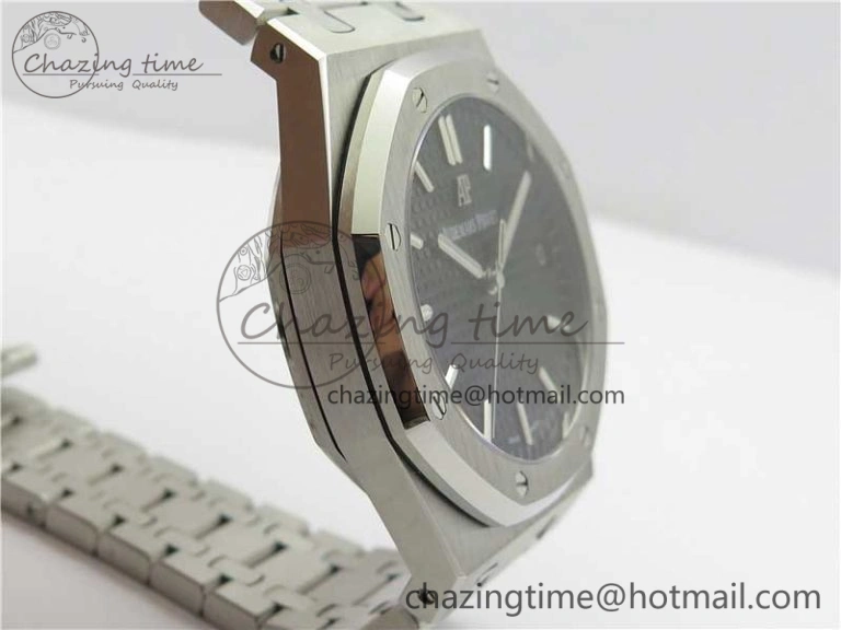 Royal Oak 41mm 15500 SS OMF Best Edition Black Textured Dial on SS Bracelet A4302