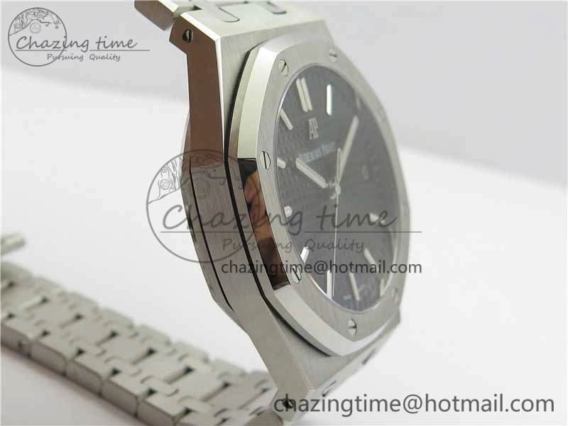 Royal Oak 41mm 15500 SS OMF Best Edition Black Textured Dial on SS Bracelet A4302