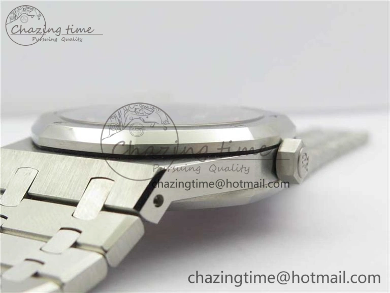 Royal Oak 41mm 15500 SS OMF Best Edition Black Textured Dial on SS Bracelet A4302