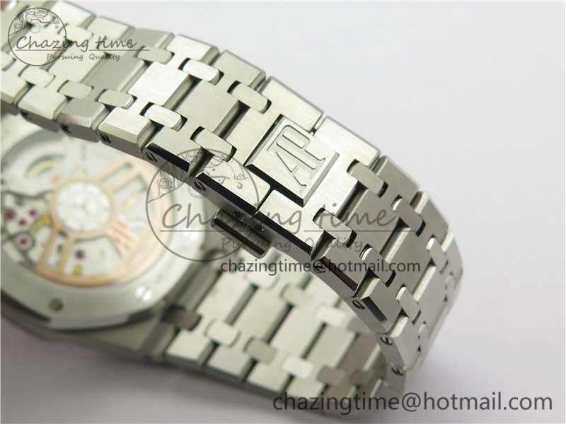 Royal Oak 41mm 15500 SS OMF Best Edition Blue Textured Dial on SS Bracelet A4302