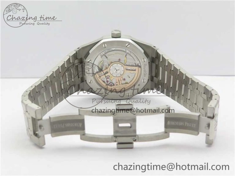 Royal Oak 41mm 15500 SS OMF Best Edition Blue Textured Dial on SS Bracelet A4302