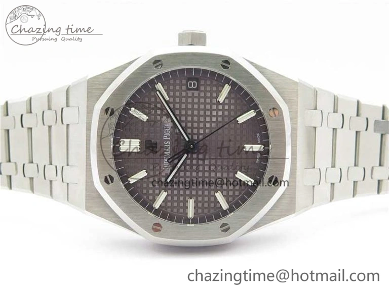 Royal Oak 41mm 15500 SS OMF Best Edition Gray Textured Dial on SS Bracelet A4302