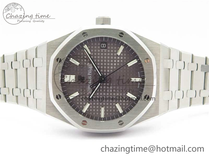 Royal Oak 41mm 15500 SS OMF Best Edition Gray Textured Dial on SS Bracelet A4302