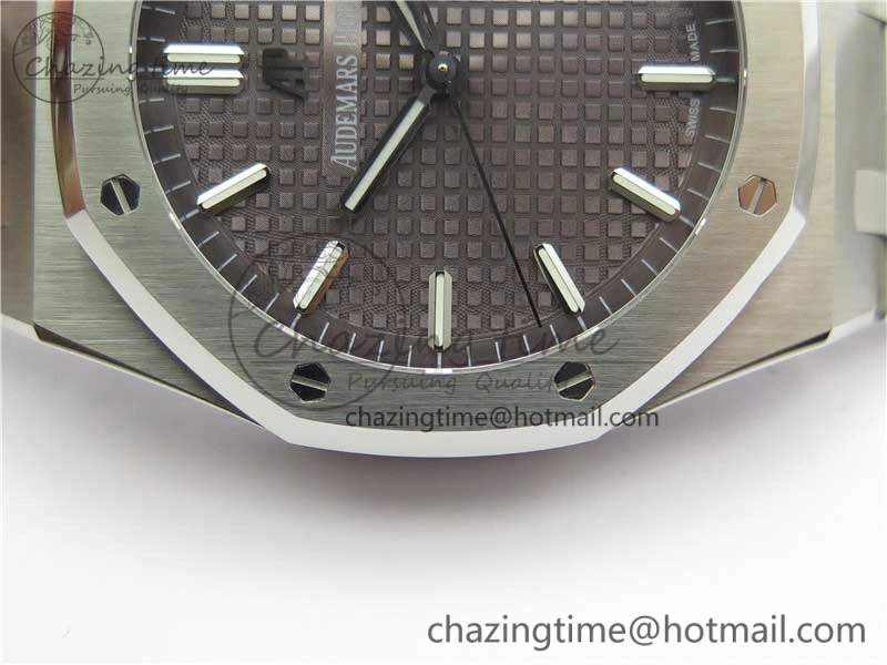 Royal Oak 41mm 15500 SS OMF Best Edition Gray Textured Dial on SS Bracelet A4302