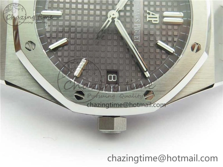 Royal Oak 41mm 15500 SS OMF Best Edition Gray Textured Dial on SS Bracelet A4302
