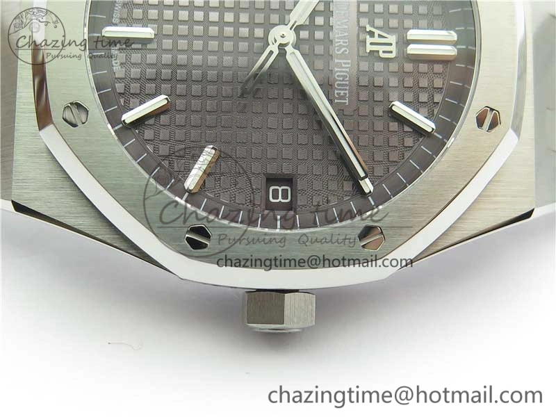 Royal Oak 41mm 15500 SS OMF Best Edition Gray Textured Dial on SS Bracelet A4302