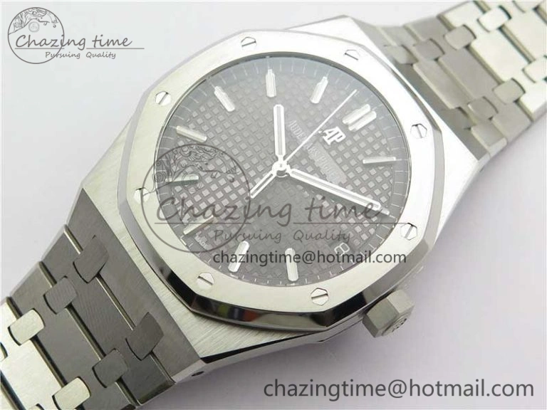 Royal Oak 41mm 15500 SS OMF Best Edition Gray Textured Dial on SS Bracelet A4302