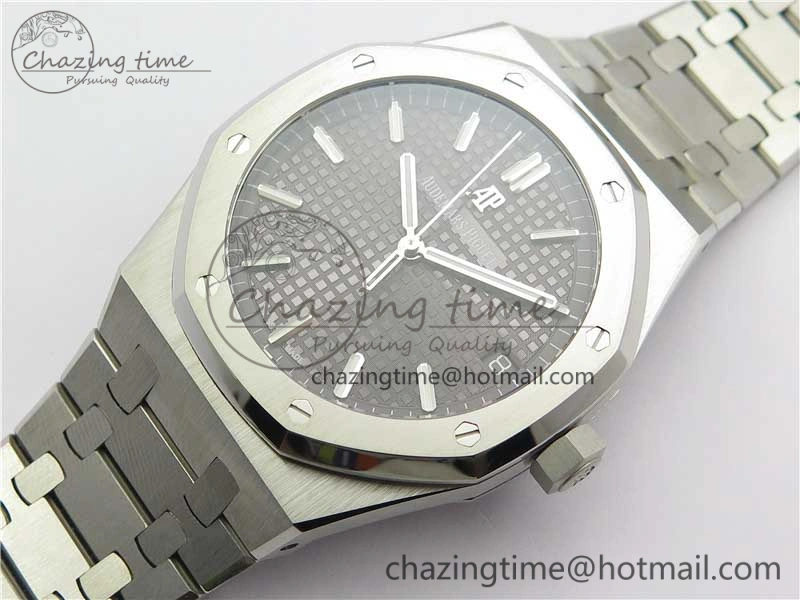 Royal Oak 41mm 15500 SS OMF Best Edition Gray Textured Dial on SS Bracelet A4302