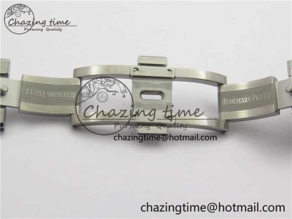 Royal Oak 41mm 15500 SS OMF Best Edition White Textured Dial on SS Bracelet A4302