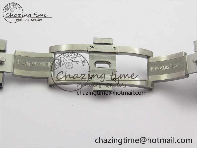 Royal Oak 41mm 15500 SS OMF Best Edition White Textured Dial on SS Bracelet A4302