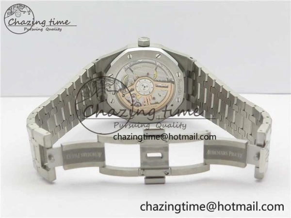 Royal Oak 41mm 15500 SS OMF Best Edition White Textured Dial on SS Bracelet A4302