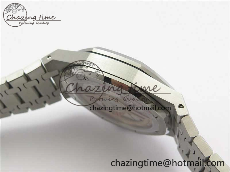 Royal Oak 41mm 15500 SS OMF Best Edition White Textured Dial on SS Bracelet A4302