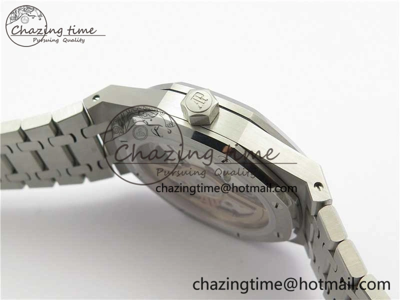 Royal Oak 41mm 15500 SS OMF Best Edition White Textured Dial on SS Bracelet A4302