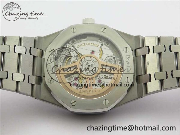 Royal Oak 41mm 15500 SS OMF Best Edition White Textured Dial on SS Bracelet A4302