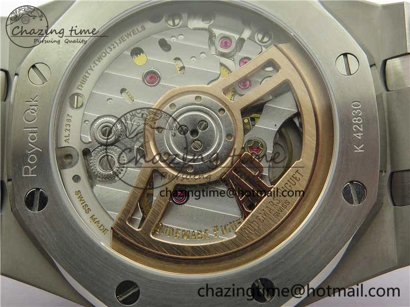 Royal Oak 41mm 15500 SS OMF Best Edition White Textured Dial on SS Bracelet A4302
