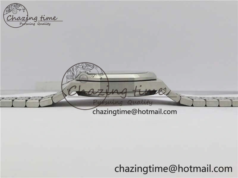 Royal Oak 41mm 15500 SS OMF Best Edition White Textured Dial on SS Bracelet A4302