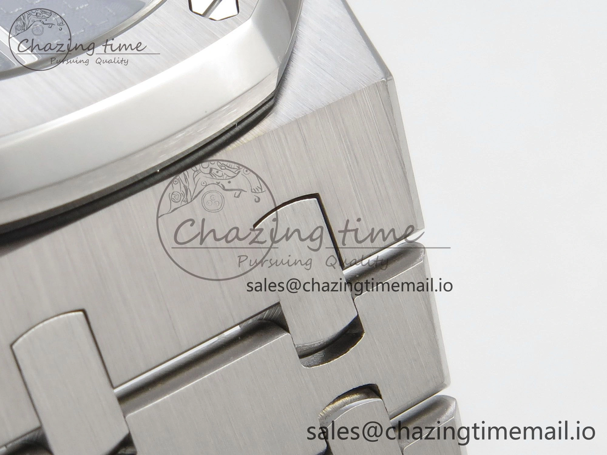 Royal Oak 41mm 15500 SS RSF 1:1 Best Edition Black Dial on SS Bracelet SA4302 Super Clone