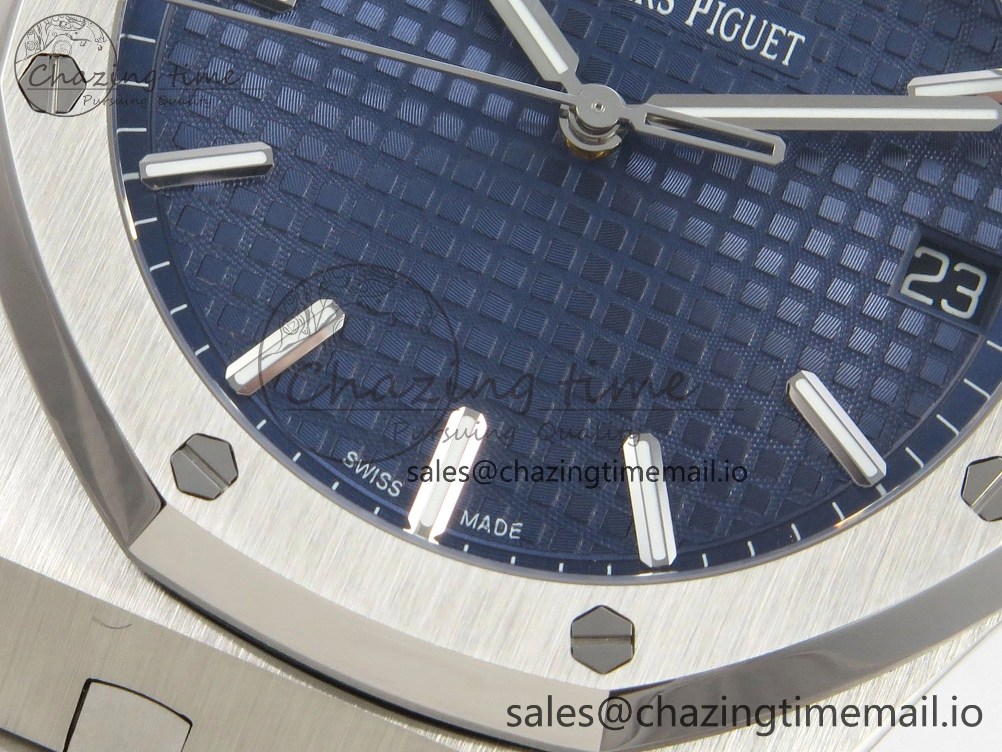 Royal Oak 41mm 15500 SS RSF 1:1 Best Edition Blue Dial on SS Bracelet SA4302 Super Clone