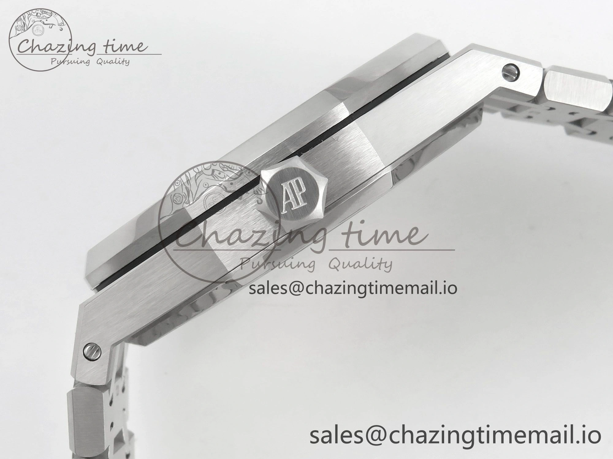 Royal Oak 41mm 15500 SS RSF 1:1 Best Edition Gray Dial on SS Bracelet SA4302 Super Clone