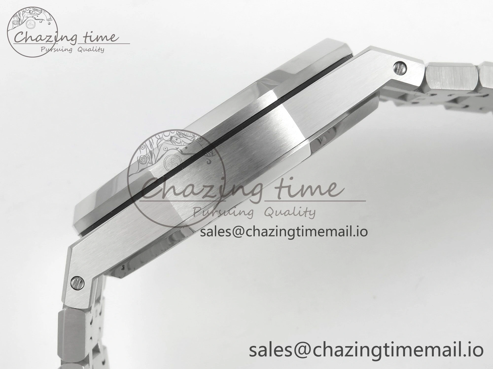 Royal Oak 41mm 15500 SS RSF 1:1 Best Edition Gray Dial on SS Bracelet SA4302 Super Clone