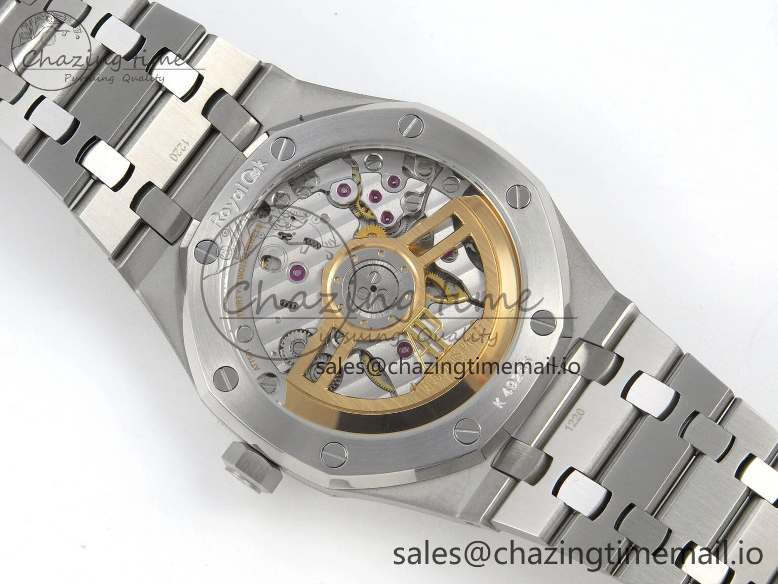 Royal Oak 41mm 15500 SS RSF 1:1 Best Edition Gray Dial on SS Bracelet SA4302 Super Clone