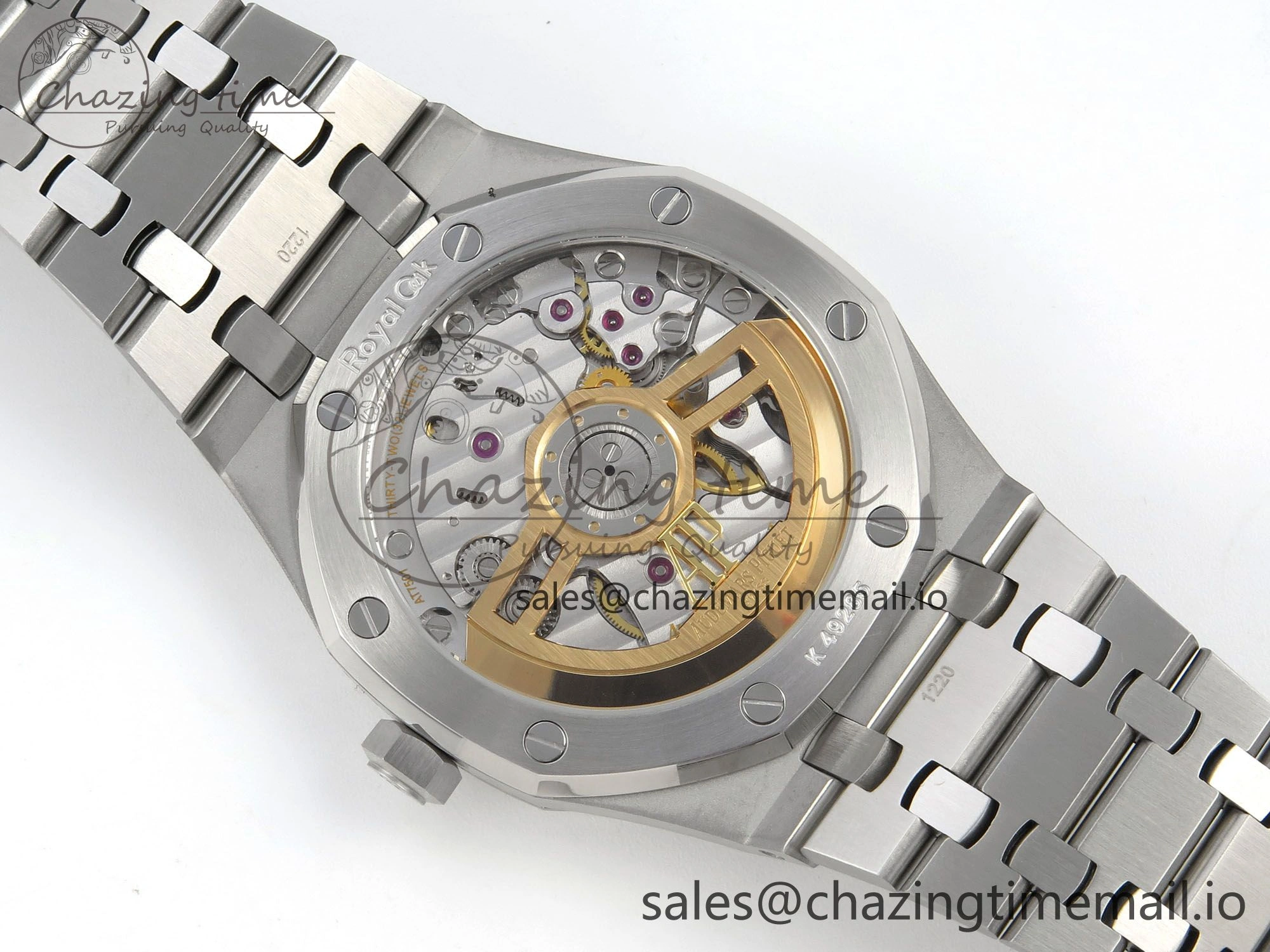 Royal Oak 41mm 15500 SS RSF 1:1 Best Edition Gray Dial on SS Bracelet SA4302 Super Clone