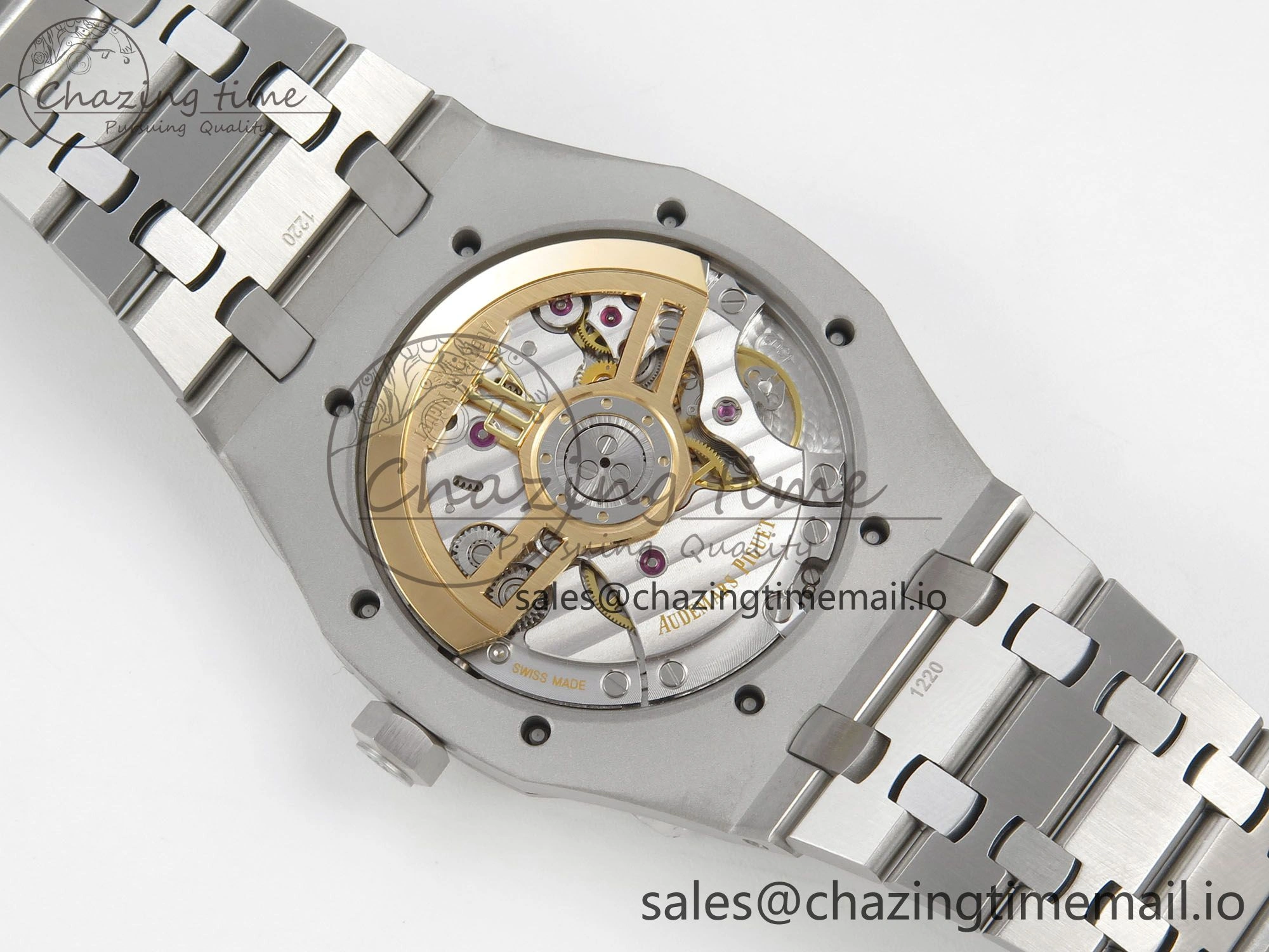 Royal Oak 41mm 15500 SS RSF 1:1 Best Edition Gray Dial on SS Bracelet SA4302 Super Clone