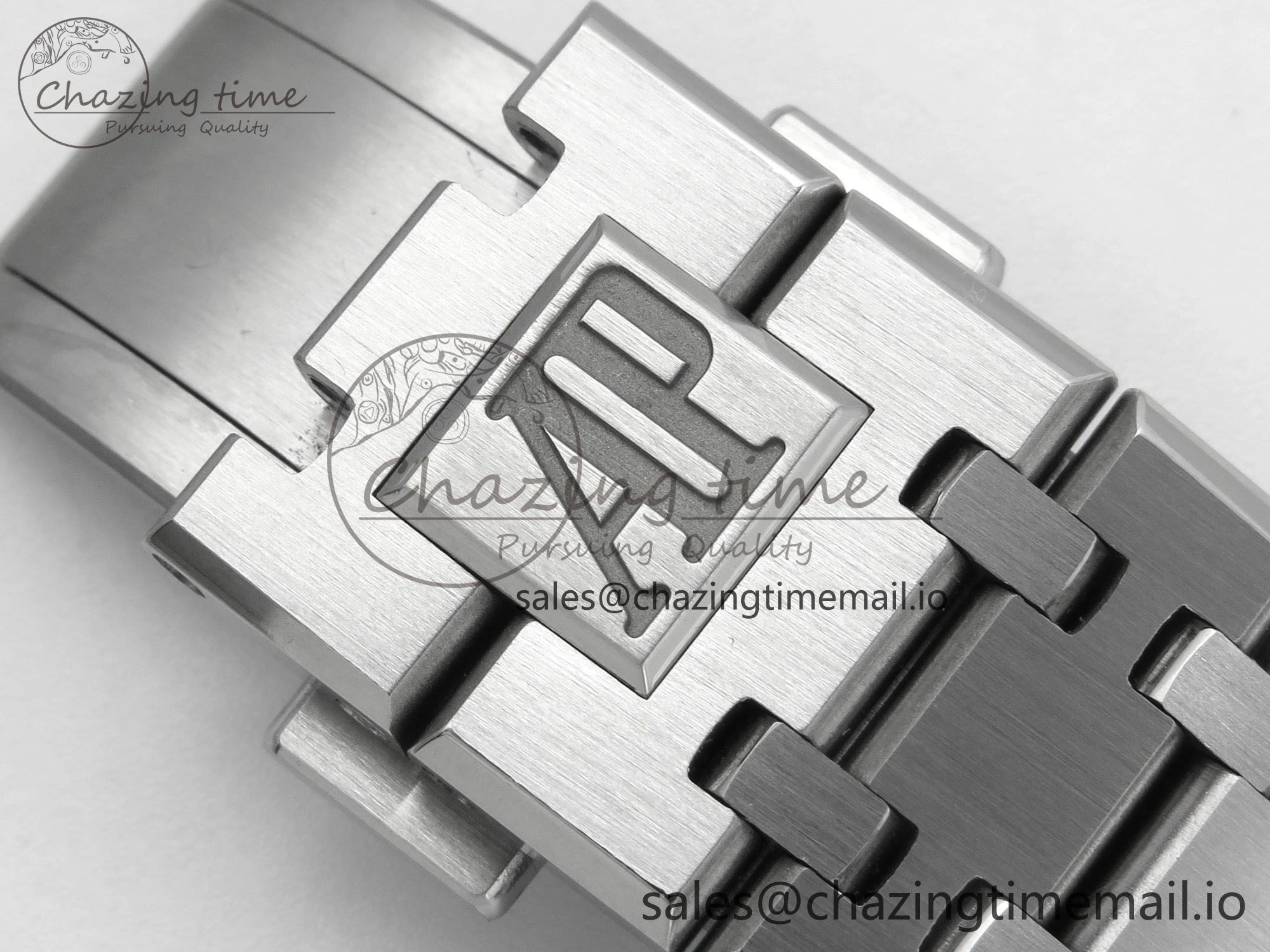 Royal Oak 41mm 15500 SS RSF 1:1 Best Edition Gray Dial on SS Bracelet SA4302 Super Clone