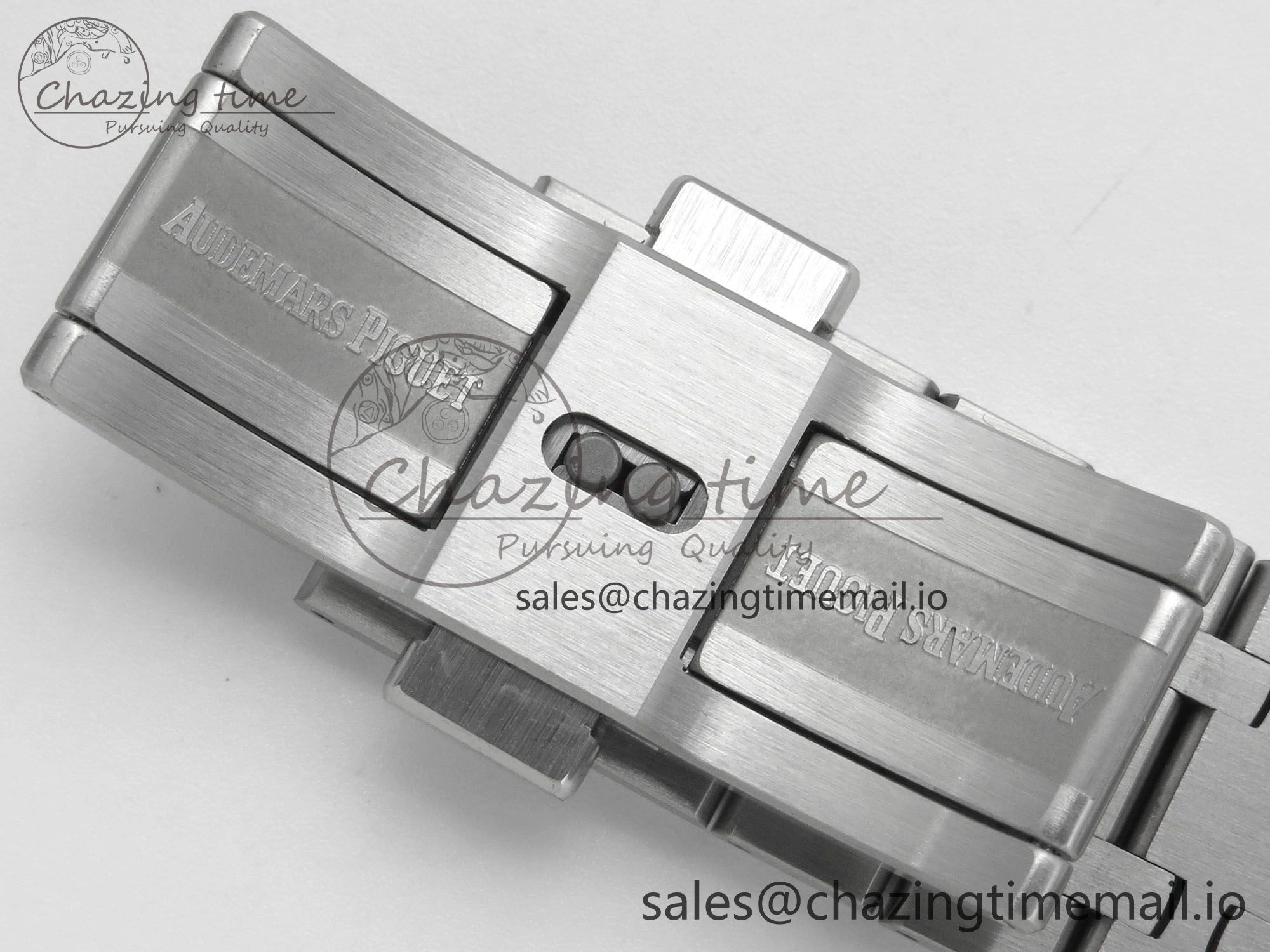 Royal Oak 41mm 15500 SS RSF 1:1 Best Edition Gray Dial on SS Bracelet SA4302 Super Clone