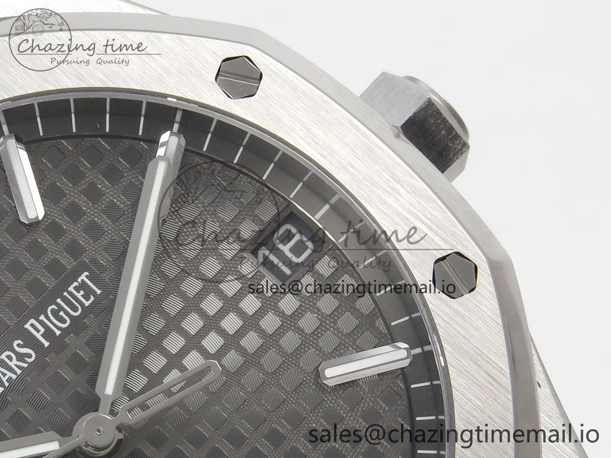 Royal Oak 41mm 15500 SS RSF 1:1 Best Edition Gray Dial on SS Bracelet SA4302 Super Clone