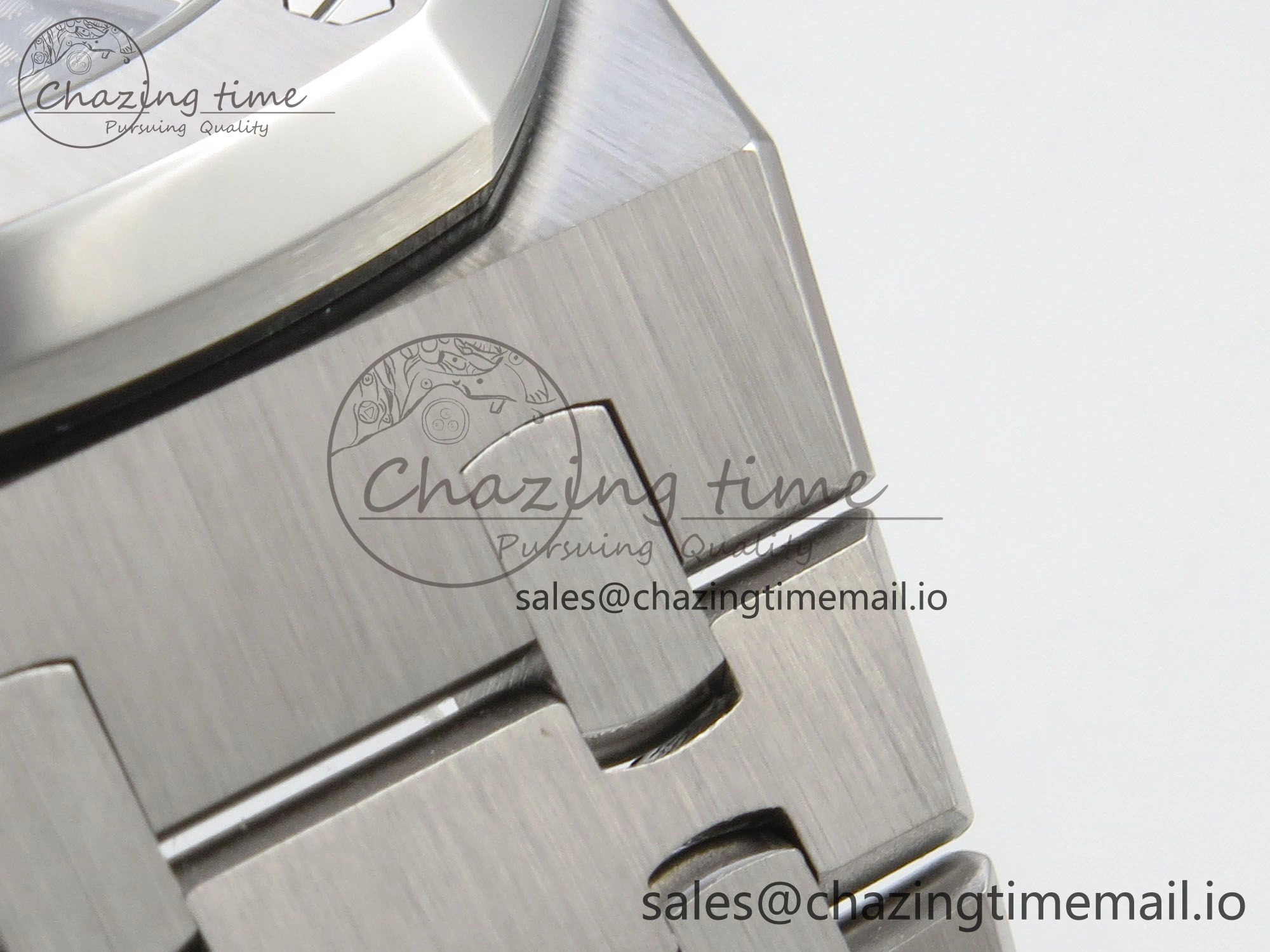 Royal Oak 41mm 15500 SS RSF 1:1 Best Edition Gray Dial on SS Bracelet SA4302 Super Clone