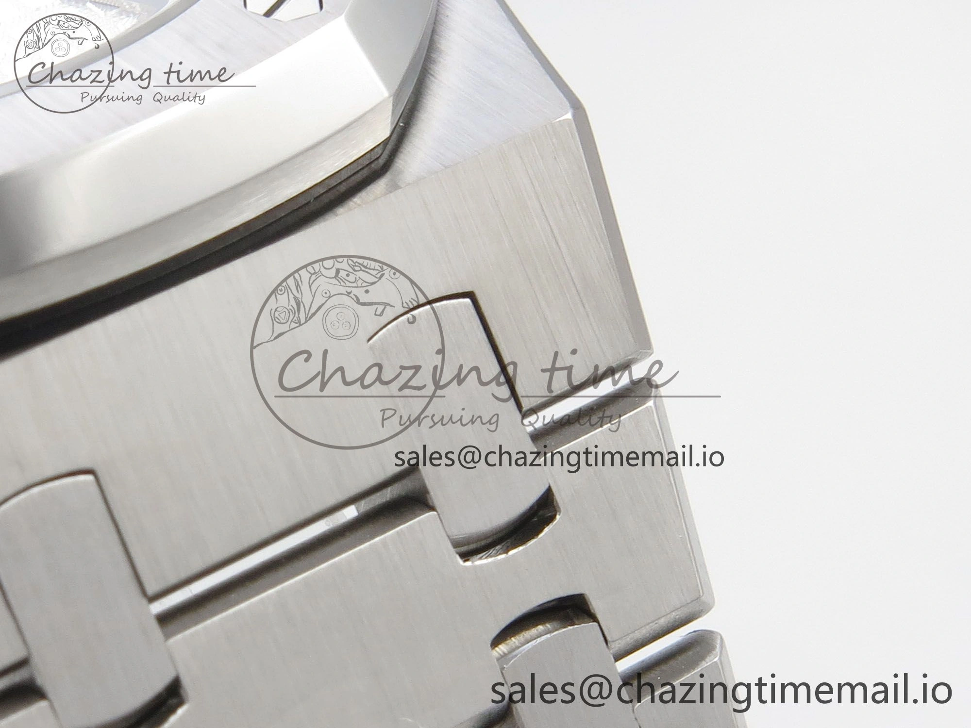 Royal Oak 41mm 15500 SS RSF 1:1 Best Edition White Dial on SS Bracelet SA4302 Super Clone
