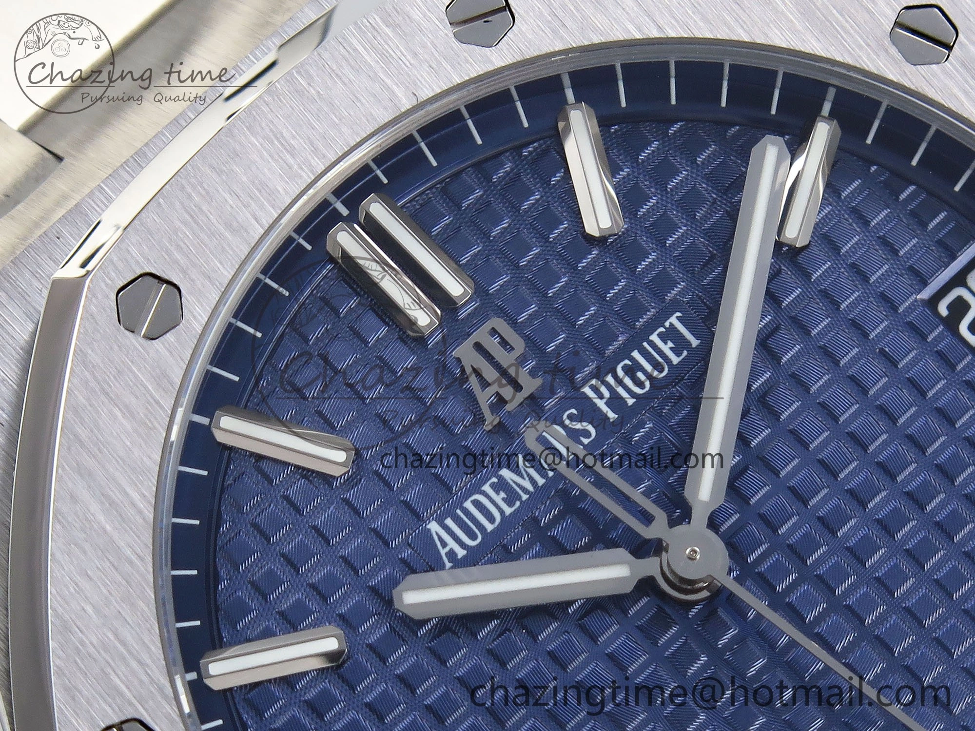 Royal Oak 41mm 15500 SS SF 1:1 Best Edition Blue Dial on SS Bracelet SA4302 Super Clone