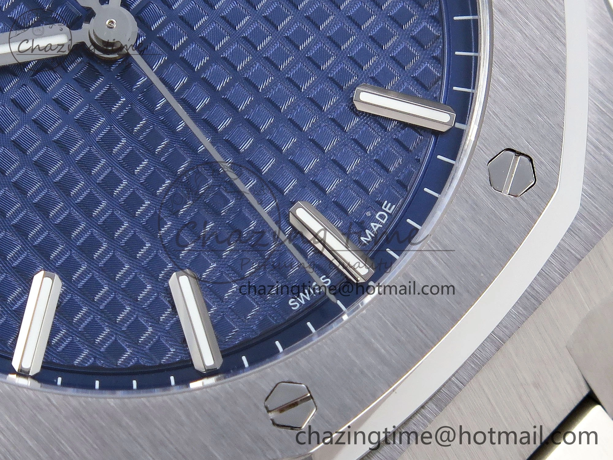 Royal Oak 41mm 15500 SS SF 1:1 Best Edition Blue Dial on SS Bracelet SA4302 Super Clone
