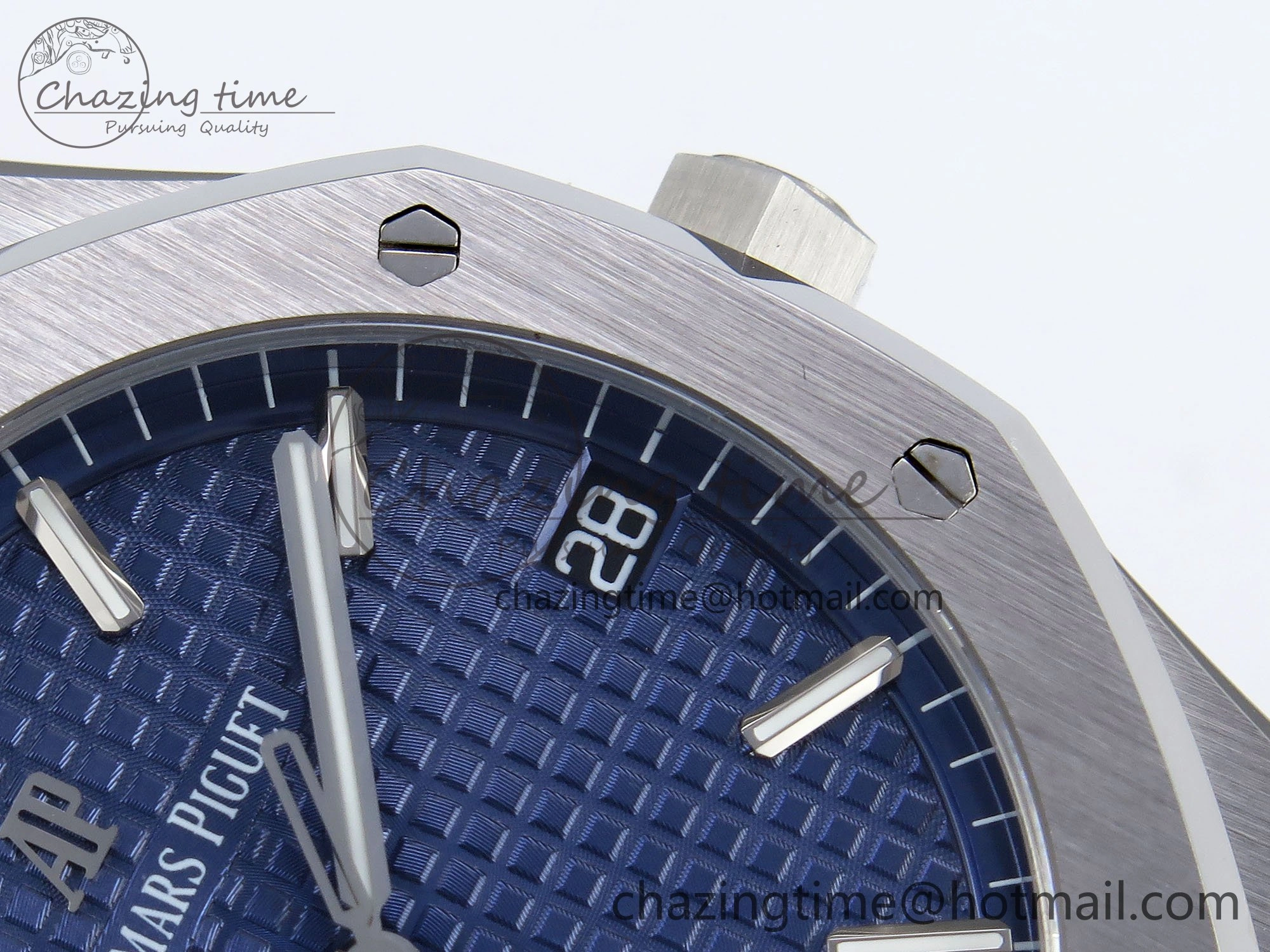 Royal Oak 41mm 15500 SS SF 1:1 Best Edition Blue Dial on SS Bracelet SA4302 Super Clone