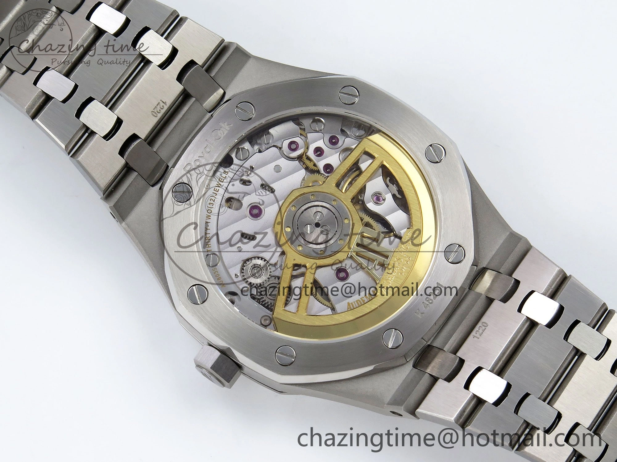 Royal Oak 41mm 15500 SS SF 1:1 Best Edition Blue Dial on SS Bracelet SA4302 Super Clone
