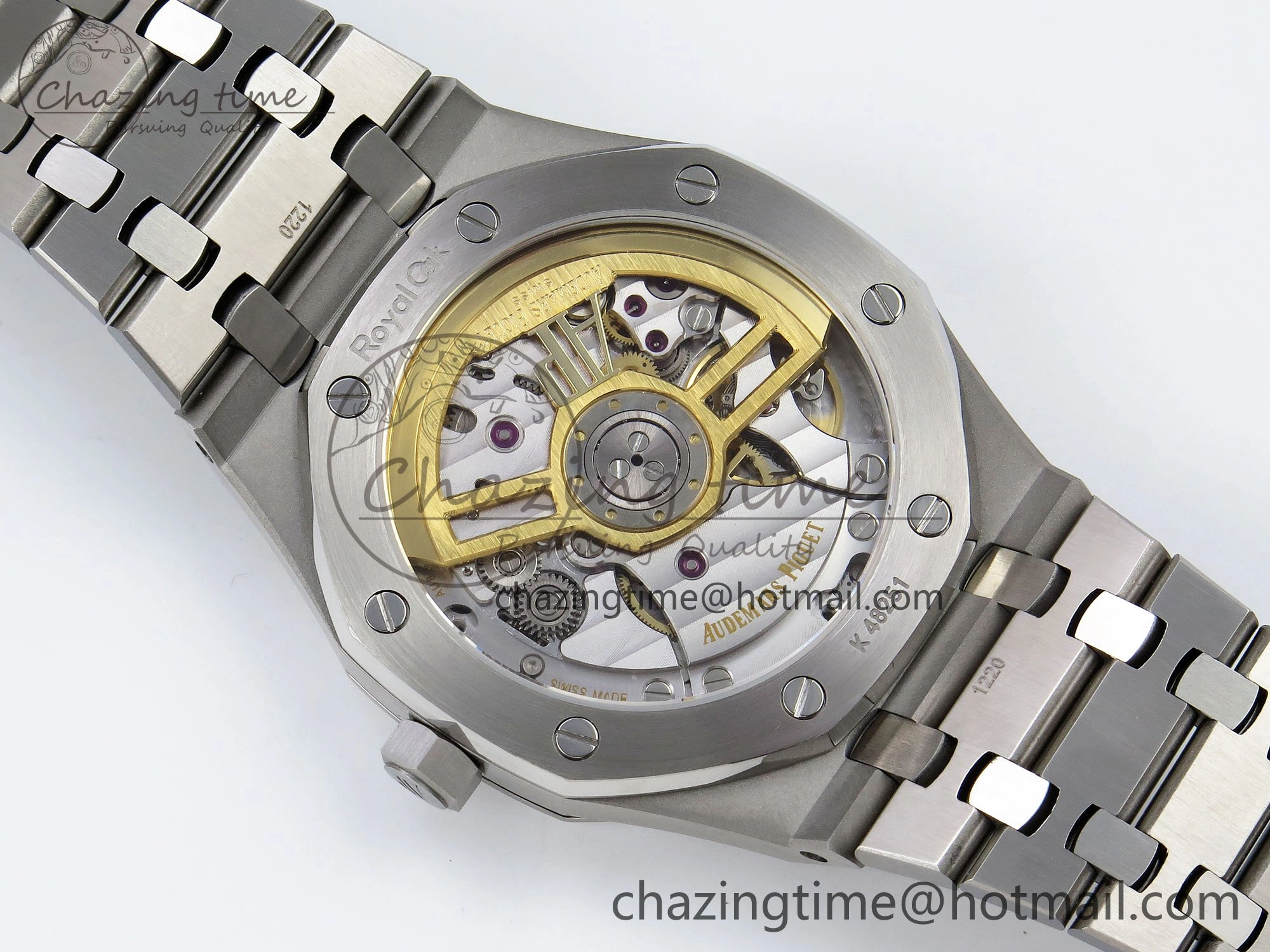 Royal Oak 41mm 15500 SS SF 1:1 Best Edition Blue Dial on SS Bracelet SA4302 Super Clone