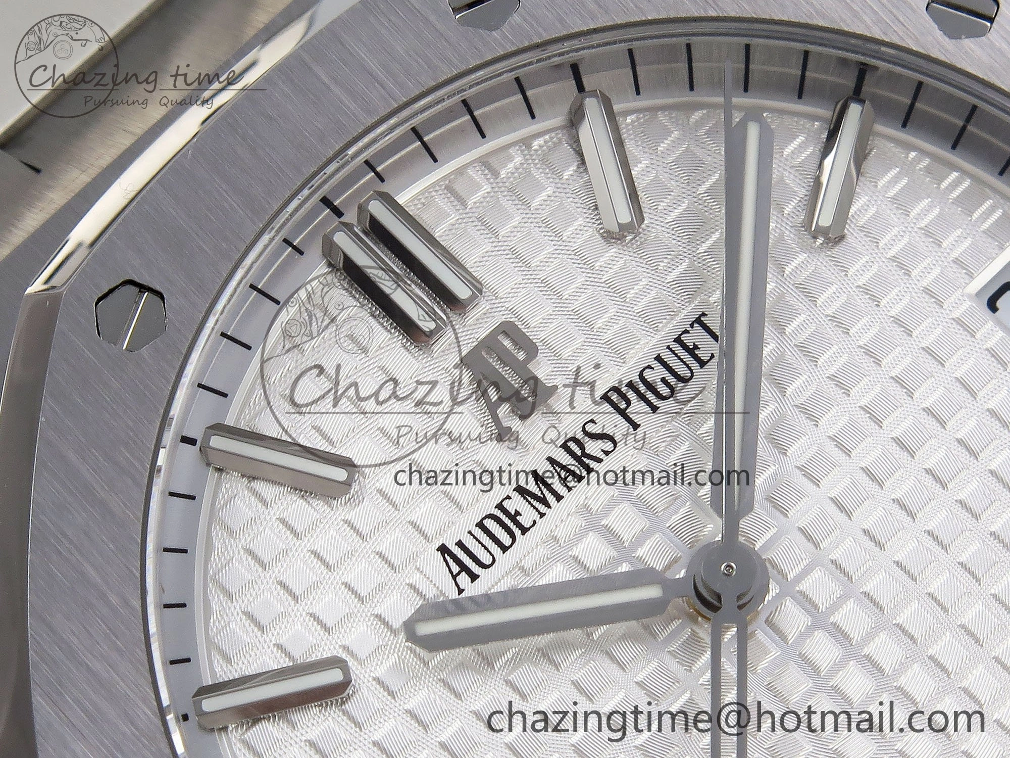 Royal Oak 41mm 15500 SS SF 1:1 Best Edition White Dial on SS Bracelet SA4302 Super Clone