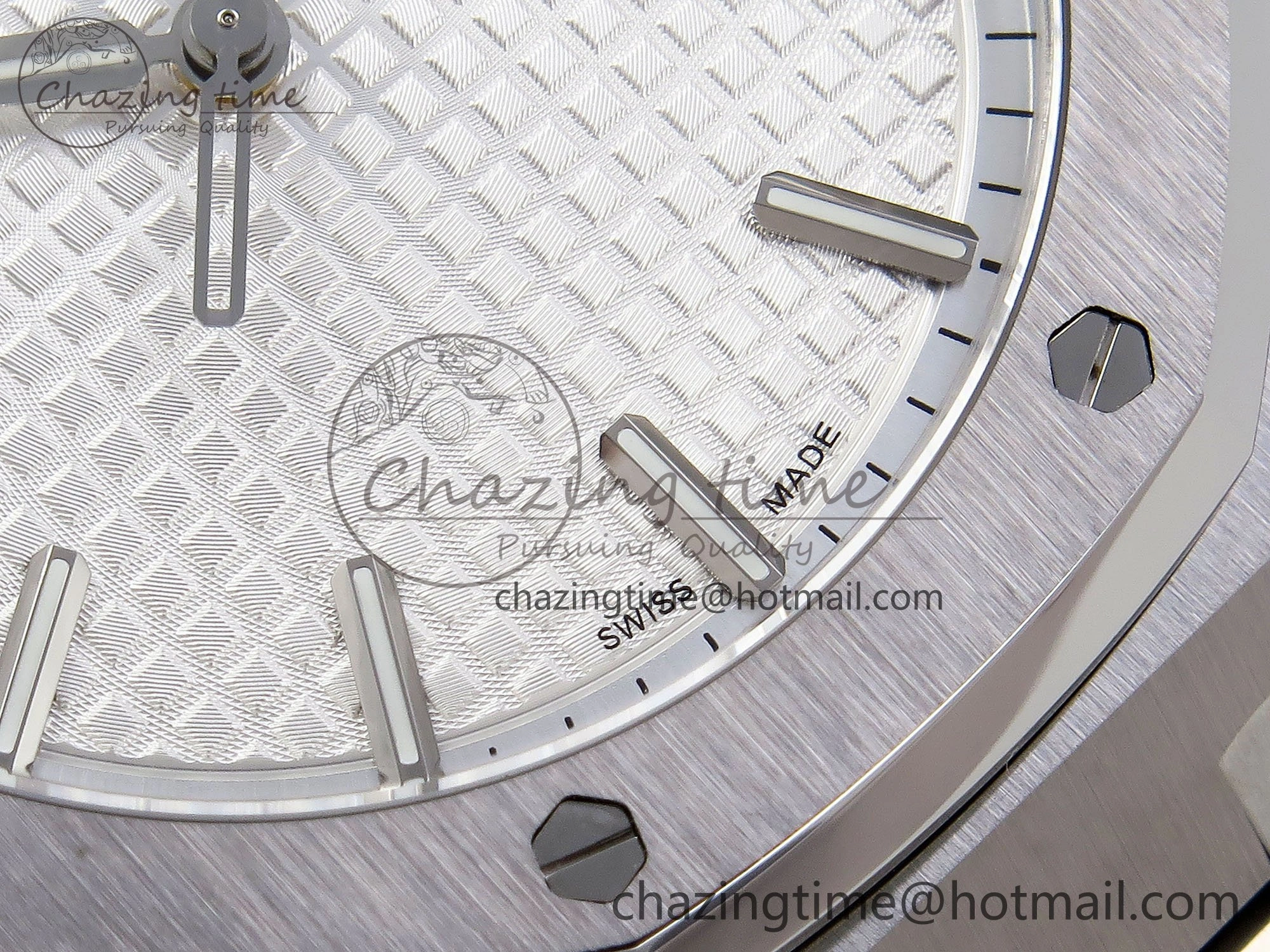 Royal Oak 41mm 15500 SS SF 1:1 Best Edition White Dial on SS Bracelet SA4302 Super Clone