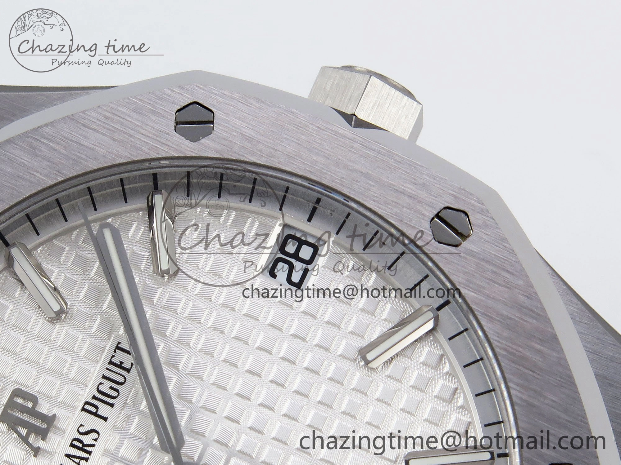 Royal Oak 41mm 15500 SS SF 1:1 Best Edition White Dial on SS Bracelet SA4302 Super Clone